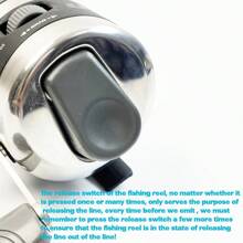 不鏽鋼射魚釣線輪,附捲軸腕帶,彈弓射魚箭魚射擊戶外狩獵配件 - 黑與白 - 查看 6