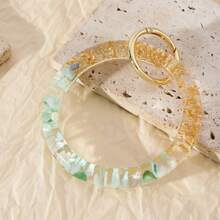 Yanxyad Colorful Glitter Resin Bracelet Keychain Fashion Sports Bracelet Multifunctional Portable Ring - Multicolor - View 3