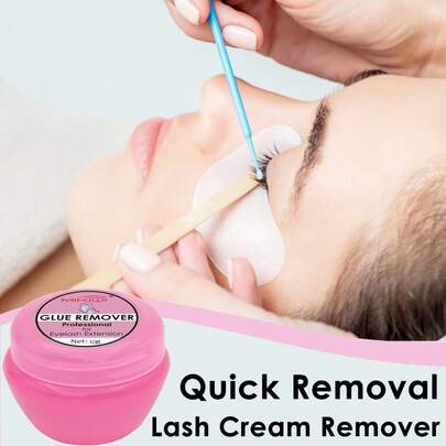 專業睫毛延長器眼睫毛膠水卸妝膏10克低刺激卸妝劑,快速去除接髮,無痛的睫毛延長膠水卸妝劑