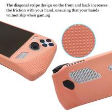 1個asus Rog Ally專用矽膠保護殼,防震,防塵,耐刮花,防汗水,帶有防滑點,提供更好的遊戲體驗 - 粉色 - 查看 5