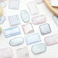 YANJI 1 包 30 件簡約風格剪貼簿貼紙套裝,適用於 Diy 裝飾、手工材料和美學拼貼材料,適用於手機、筆記本、電腦、配件 - 藍色 - 查看 2