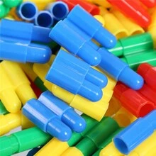 80pcs Children'S Large Rocket Bullet Head Building Block Toy Assembly For Puzzle Puzzle Boys And Girls Baby Plastic Building Block Dev - Multicolor - View 3
