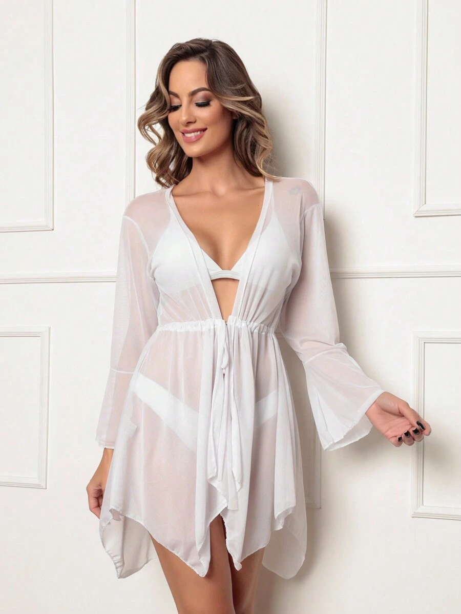 Women Cover Ups - Blanco - Ver 1