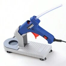 1pc Hot Melt Glue Gun Holder Stand, Base Support - Light Grey - View 4