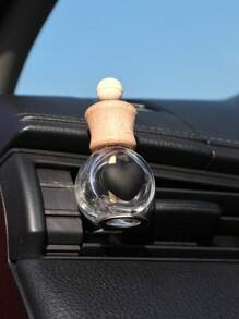 1個車載香薰空瓶包裝揮發瓶空調出風口裝飾可愛卡通汽車香薰擺件 - 彩色 - 查看 3