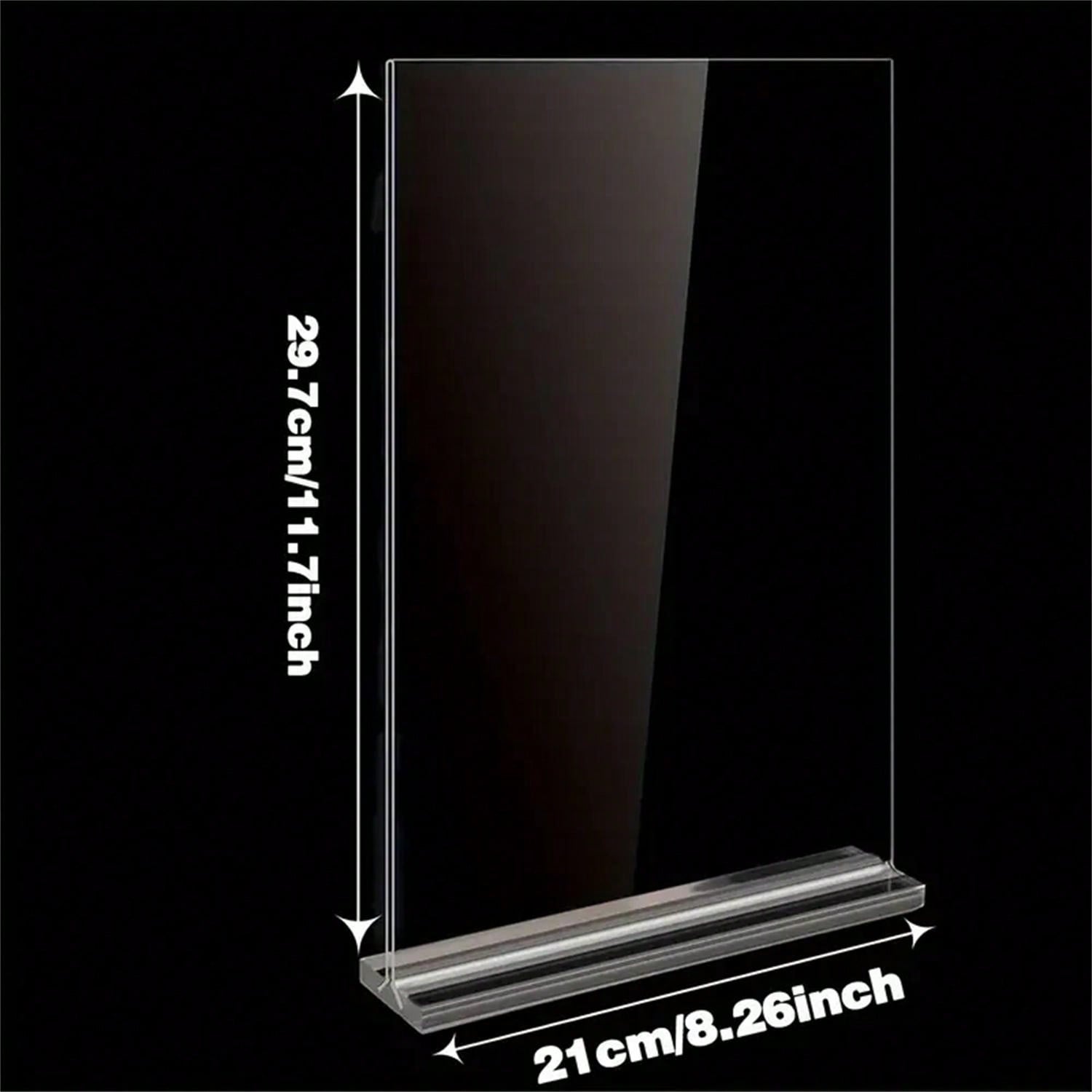 1pc TShape Pull Out Advertising Display Sign Holder, Multiple Sizes