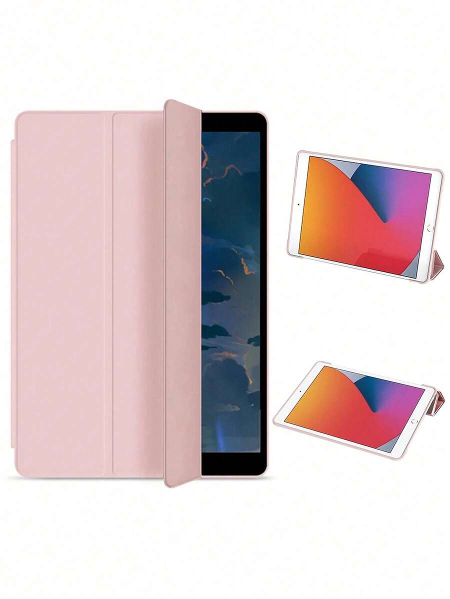 For 2021 IPad 10.2 Case 7/8/9th Generation Cover For 2018 9.7 5/6th Air 2/3 10.5 Mini 4 5 6 Pro 11 Air 4/5 10.9 10th - Pink - View 1