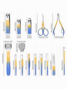 新款彩虹修指套裝,禮物女士美甲剪,sfydom女士彩虹皮革修指套裝 - 彩色 - 查看 3