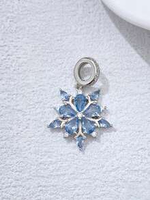 Newsoul 1 件迷人真 925 純銀魚鱗吊飾珠女士適合手鐲手鍊精美 Diy 珠寶製作女朋友禮物女士珠寶 - 銀色 - 查看 5