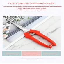 Fruit Picking Shears Grapefruit Orange Lemon Scissors Pruning Shears Flower Picking Tool For Home Garden - Red - View 4