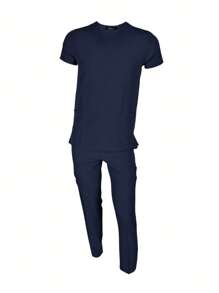 SOULMATE Tonny Men's Surgical Pajamas - 藏蓝色 - 查看 2
