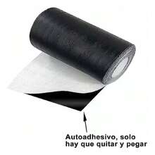Grano De Madera Zoclo De Vinilico Con 40 Metros - Negro - Ver 1