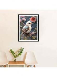 1 Set Paint By Number Kits Bird Flower For Adults,Paint By Numbers Kit For Adults,  Home Wall Decor (15.7 * 19.7 Inch) Without Frameless - Bird In Snow - View 4