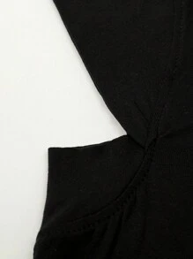 1pc Women's Modal Round Mouth Cap With High Stretchability For Head Wrap & Hat, Autumn And Winter Daily Under Cap - Black - View 6