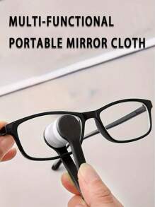 2入組多功能眼鏡清潔刷,配有超細纖維玻璃清潔布,創意便攜式眼鏡清潔器,不會損壞鏡片,在清洗時不留痕跡 - 彩色 - 查看 1