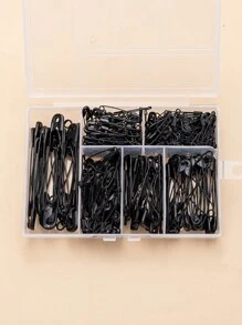 1set 250pcs High Strength Steel Wire Pins - Black - View 1