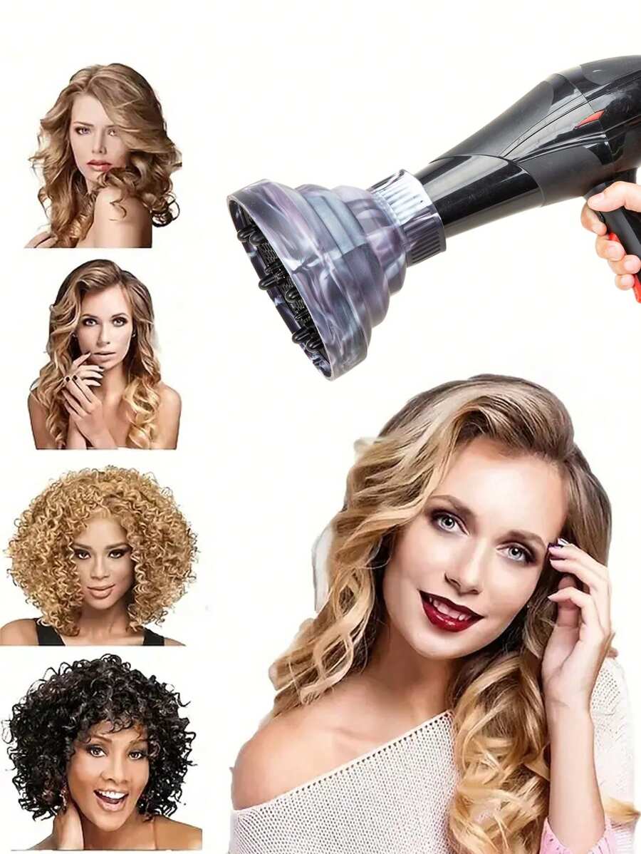 Universal Foldable Hair Dryer Diffuser For Curls And Blow Drying - Hair Curl Diffuser Cover And Hair Styling Tool Accessory