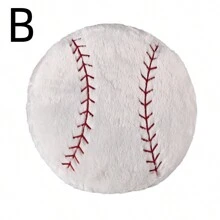 創意足球型靠墊抱枕冬季模擬毛絨足球抱枕沙發靠墊1個 - 均碼 - 查看 5