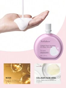 Bosin膠原彈性滋養抗衰老保濕身體乳液乳霜 - 紫色 - 查看 5