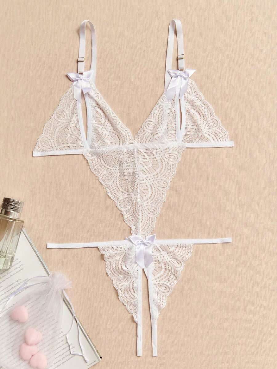 Women Sexy Lingerie Sets - 白色 - 查看 1