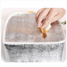 1pc Lunch Bag - Portable, Fashionable, Convenient Storage Solution, Suitable For School, Work And Travel - Pink - View 4