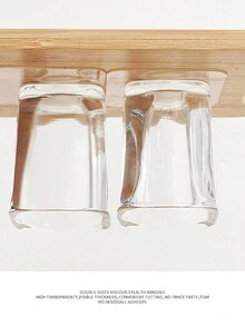 1片装无痕双面胶带纳米透明贴纸对联镜面照片固定贴纸免钻汽车多功能 - 白色 - 查看 4