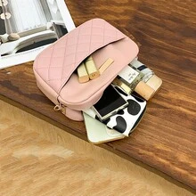 1個女孩迷你波浪紋壓花信封包,手機包包 - 粉色 - 查看 7