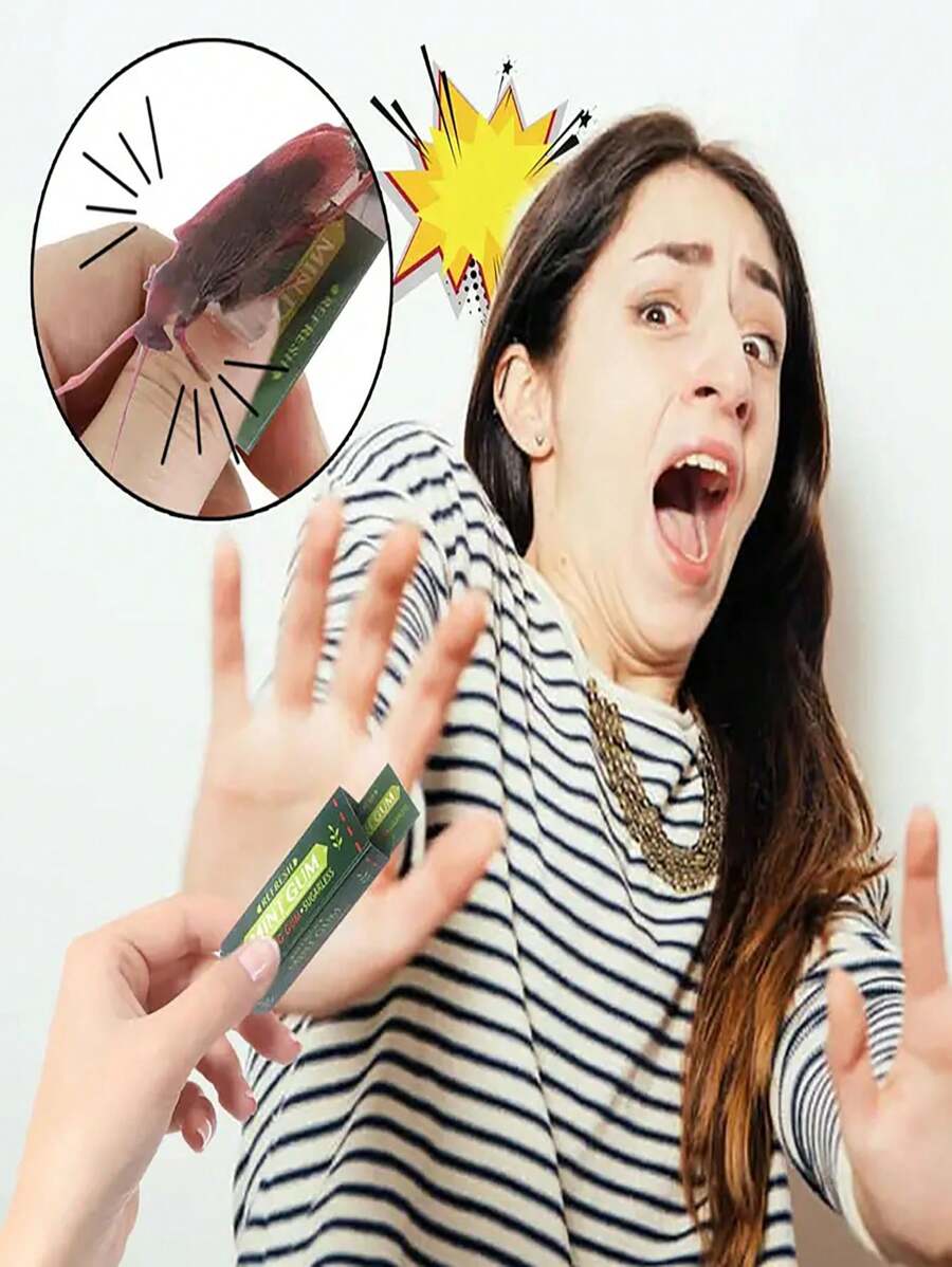 惡作劇新奇逼真蟑螂造型口香糖,diy安裝惡作劇道具適用於家庭娛樂 - 彩色 - 查看 1