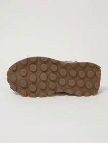 男女童實色繫帶運動鞋,舒適輕便,防滑耐震,適用於學校,時尚透氣,百搭,適合戶外運動,四季皆宜 - 綠色 - 查看 7