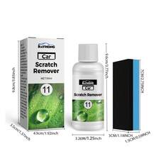 1瓶50ml汽車刮痕修復液,可清除污垢並磨光,重現漆面,適用於噴漆翻新抗刮擦塗料 - 白色 - 查看 2