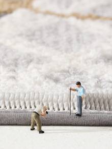 Flocked Polyester Material Rug Suitable For All Seasons With Lucky Letter & Planet Print, Cute Cartoon Design, Anti-Slip Tpr Bottom, Soft, Comfortable, Water Absorbent, Great For Bathroom, Shower, Bathtub, Sink - 1pc - Multicolor - View 7