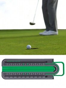 Golf Putter Alignment Guide Rail Precision Trainer - Grey - View 5