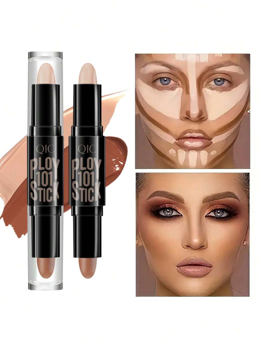Highlight contouring pen 2 Head Professional Body Face Long wear Contouring Foundation Stick
