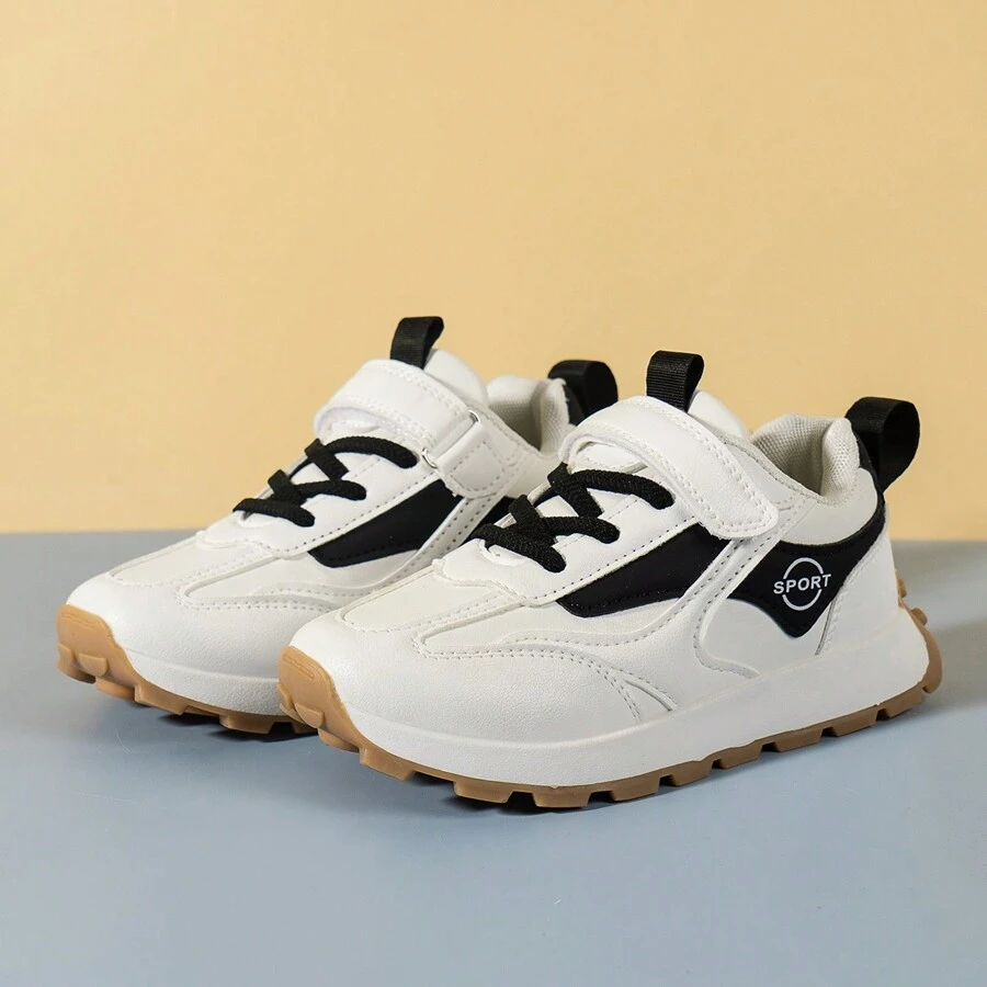 1雙男女通用經典休閒運動鞋,四季皆宜 - 黑與白 - 查看 1