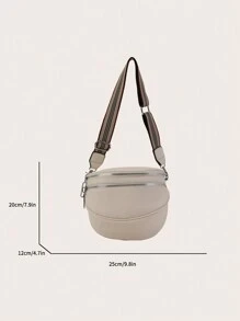 Fashionable White Shoulder Bag For Women - White - View 5