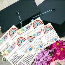 10pcs Rainbow Happy Letter Positive Postcards: Teacher Sends To Parents For Good Classroom Behavior, Cards Notes For Encouragement, Suitable For Families, Kindergartens And Elementary Schools - Multicolor - View 7