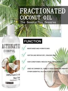 純的椰子油-放鬆按摩產品油,液體油適用於精油-皮膚,唇部,身體&頭髮油保濕霜& - 無色 - 查看 3