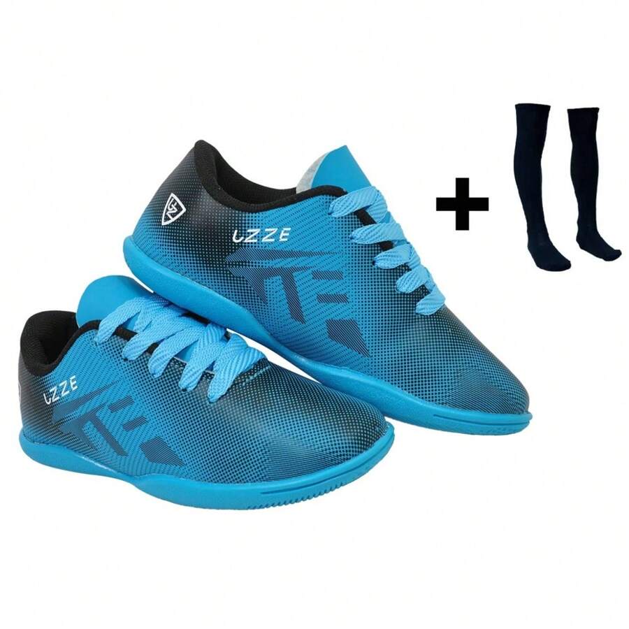 Uzze Sport Kids Soccer Shoes - 藍色 - 查看 1