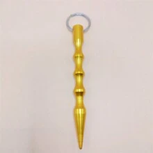 街頭1入組多色金屬鑰匙扣棒，創意防身工具不伸縮式，適用於女性、學生和夜晚外出，男女皆宜使用於防身上 - 彩色 - 查看 5