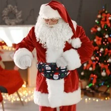 MAXTOP Large Crossbody Fanny Pack With 4-Zipper Pockets,Gifts For Enjoy Sports Festival Workout Traveling Running Casual Hands-Free Wallets Waist Pack Phone Bag Fits All Phones - Blue - View 6