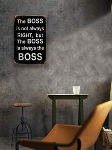 1入組有趣的辦公室金屬錫牌“總是對的”櫃員工桌面裝飾配件,牆壁裝飾幽默藝術裝飾女性家居酒吧裝飾 12x8in - 彩色 - 查看 6