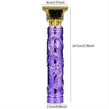 男士多功能电动剃须刀，带剃须刀，T9 USB 充电式男士电动理发器理发器剃须刀专业理发器胡须剪，送给男士的精美礼物，男士美容套装 - 紫色 - 查看 2