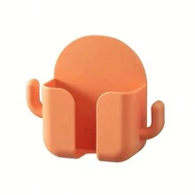 仙人掌形壁挂式手机收纳盒，多功能粘性电视充电支架，无需钻孔的空调，浴室架子 - 多色 - 查看 4