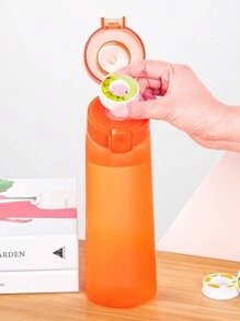 1入口味水瓶,容量800ml,一個隨機口味膠囊,適用於健身房、學校、室外,口味水瓶 - 橘色 - 查看 9