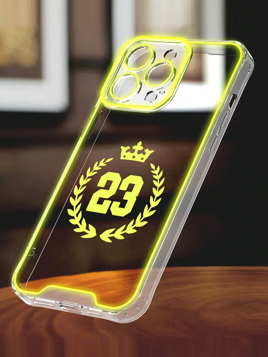 1入luminous & Transparent & Glossy Tpu手機殼,設有數字23圖案,適用於iphone 11/11pro/11pro Max/12/12pro/12pro Max/13/13pro/13pro Max/14/14pro/14pro Max/15/15pro/15pro Max - 芥末黃 - 查看 1