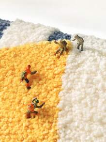 帶卡通宇宙主題設計的絨狀聚酯四季地墊,防滑tpr底部,吸水性好,柔軟舒適,適用於浴室、淋浴間和浴缸-1入組 - 彩色 - 查看 7