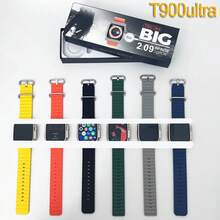 T900Ultra Smart Watch Bluetooth Call Watch Wireless Charging Heart Rate Monitoring Sports Smart Watch - Orange - View 2