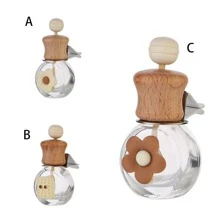 1pc Car Perfume Empty Bottle Air Conditioning Outlet Decoration Car Aromatherapy Creative High-End Long-Lasting Light Fragrance Car Fragrance Bottle - White - View 8