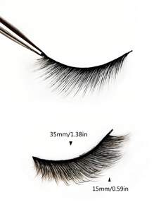 5對貓眼睫毛自然假睫毛眼尾加長狐狸眼迷人3d睫毛自然長滿帶裝扮效果的眼睫毛延長