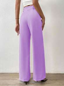 Women Suit Pants - Púrpura malva - Ver 2